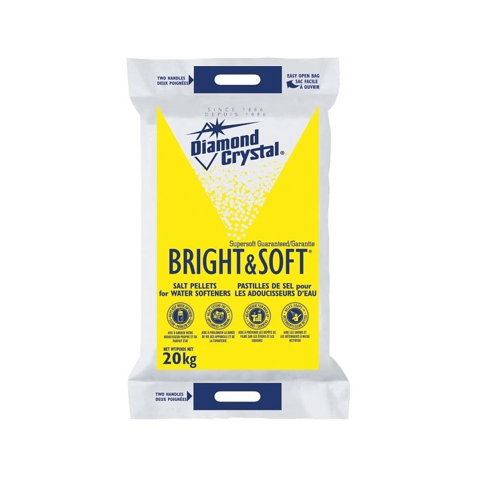 Diamond Crystal - Bright & Soft® Water Softener Salt, 20 kg