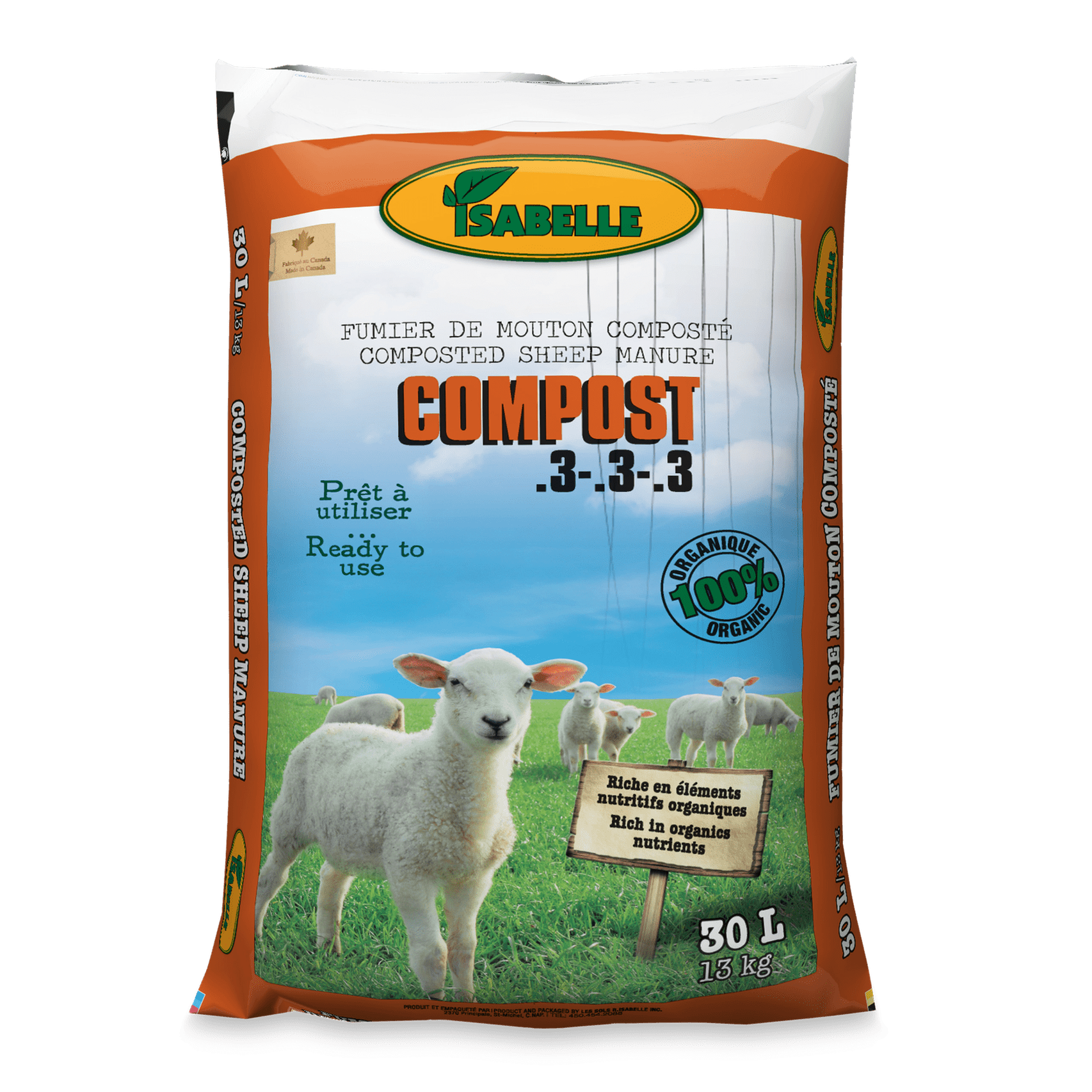 Isabelle - Sheep Manure, 30l
