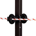 Isolateur à visser pour piquet en T, fil max 5 mm, paq. de 25