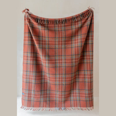 Couverture en laine recyclée - Stewart Royal Antique Tartan