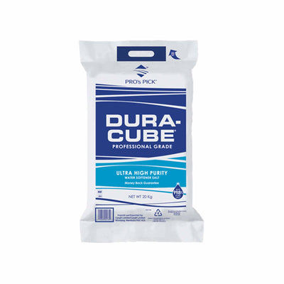Sel adoucisseur d'eau Dura-Cube pureté 99,8 % - 20 kg