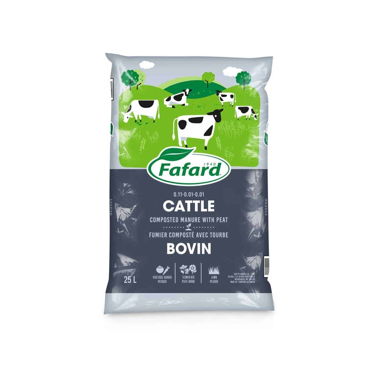 Fafard - CATTLE Composted manure with peat
