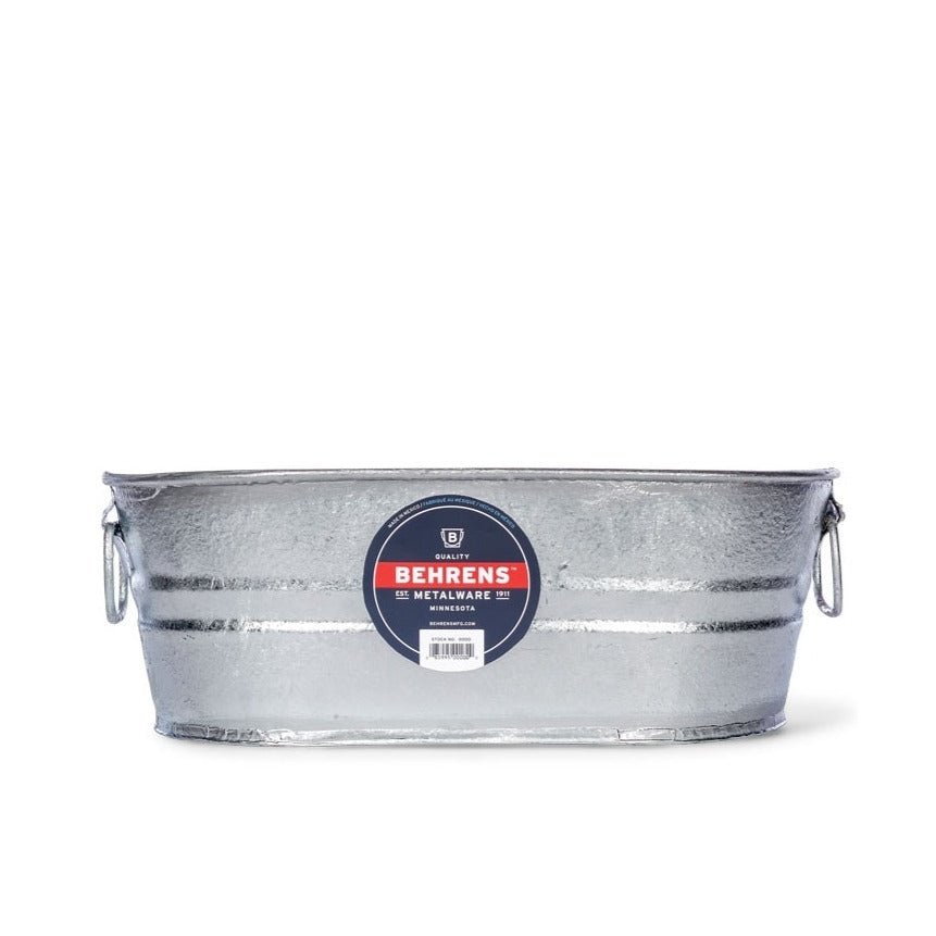 Cuve de lavage en acier galvanisé, 2 gal - Behrens