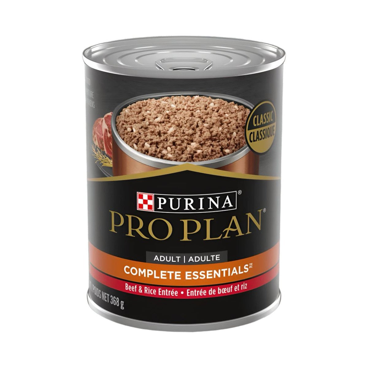 Purina Pro Planᴹᴰ Adulte Complete Essentials Entrée de Boeuf et Riz Classique Nourriture Humide pour Chiens