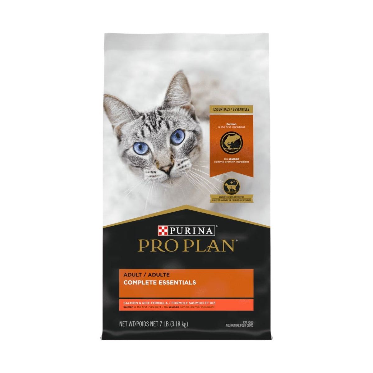 Pro Plan® Adult Complete Essentials, nourriture sèche pour chats - formule saumon et riz