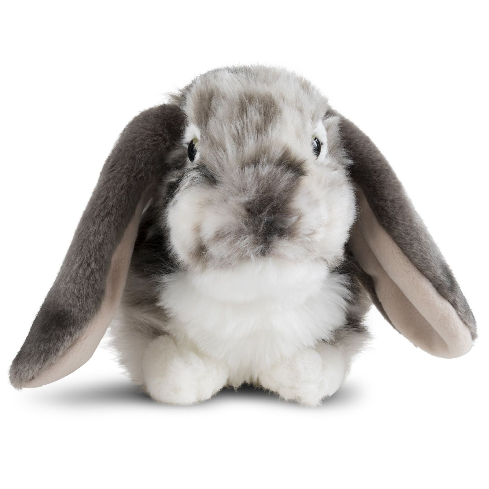 Living Nature - Grey Dutch Rabbit Plush with Drop Ears