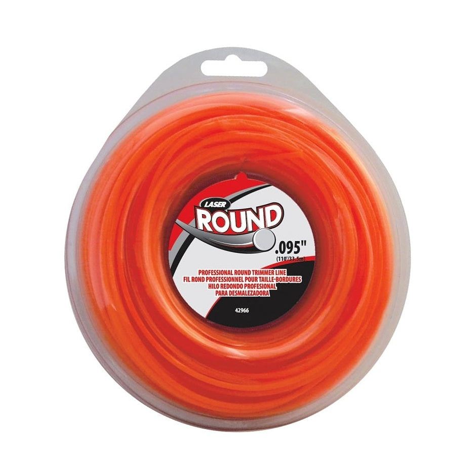 Fil rond professionnel pour taille-bordures (0.095" x 110') - Laser