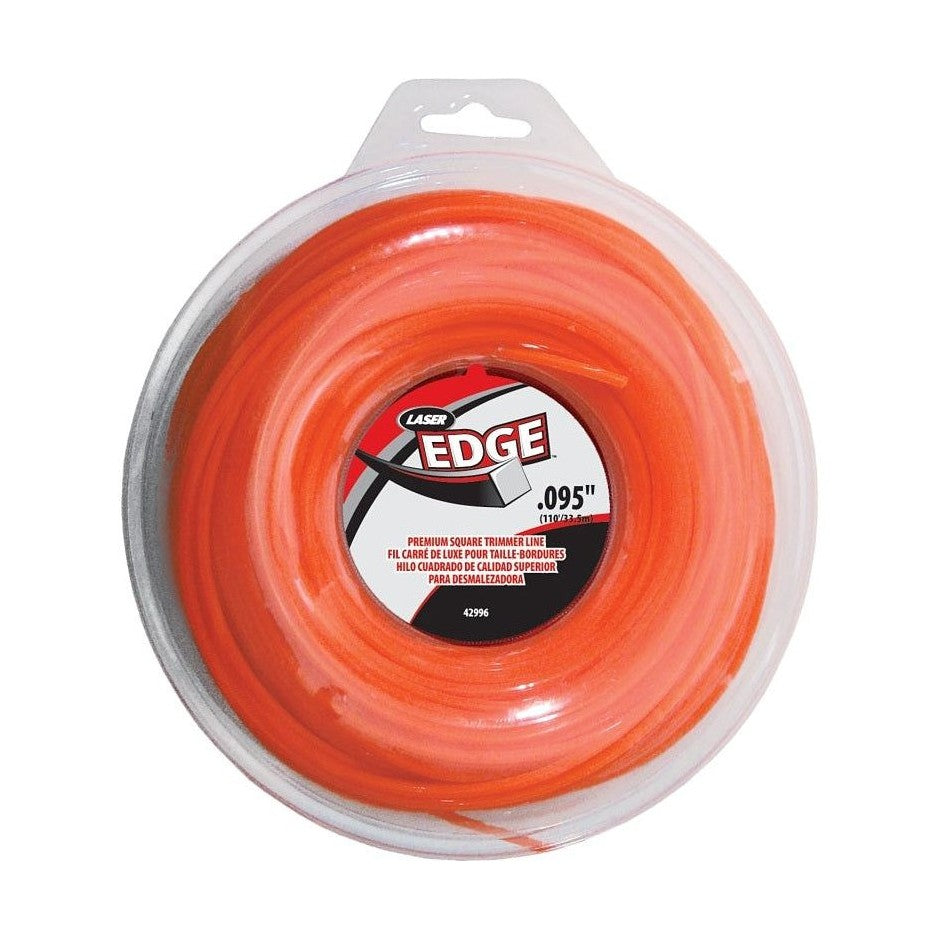 Fil carré professionnel pour taille-bordures (0.095" x 110') - Laser