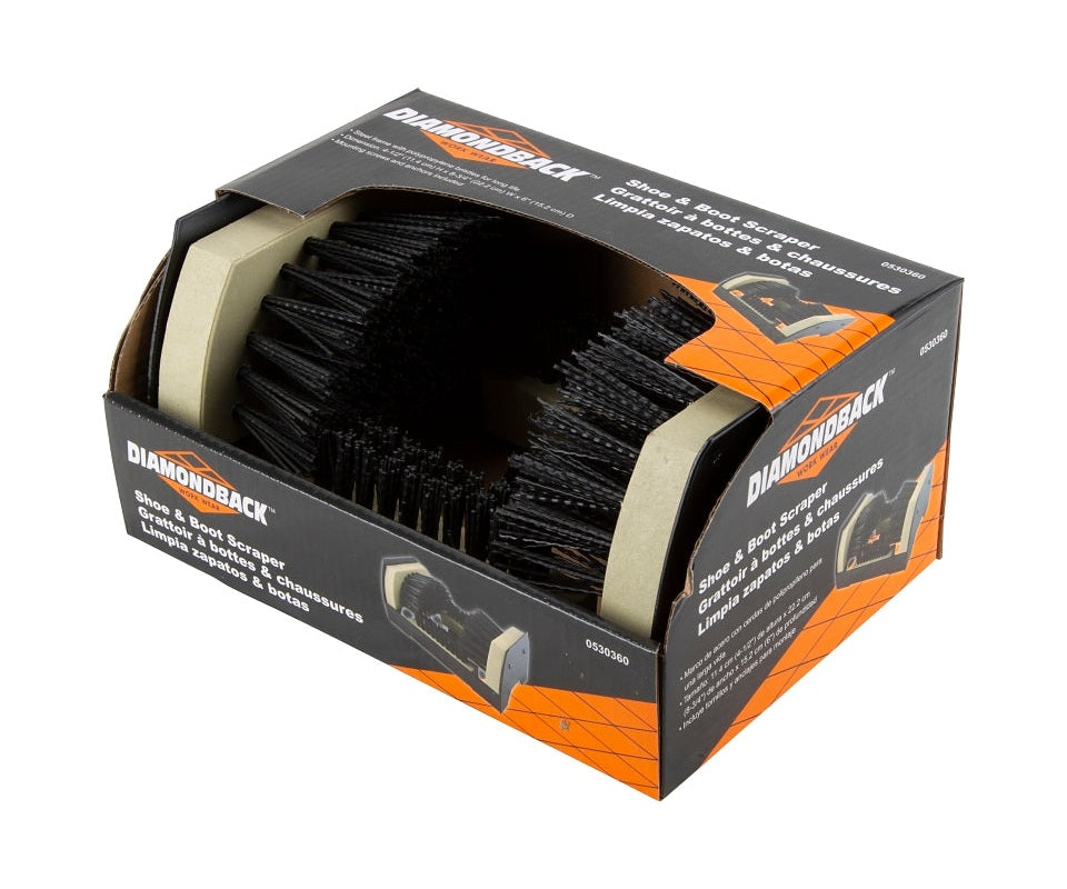 Grattoir à chaussures et bottes, poils en polypropylène - DIAMONDBACK