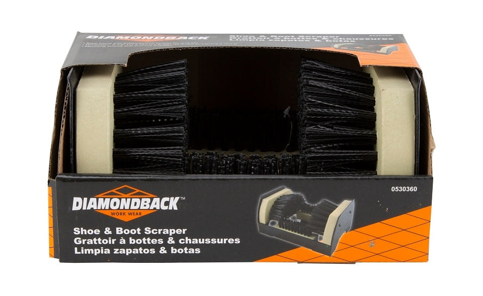 Grattoir à chaussures et bottes, poils en polypropylène - DIAMONDBACK