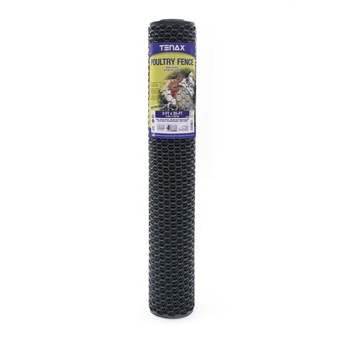 Clôture pour volaille (3 pi x 25 pi) maille hexagonale en plastique - TENAX