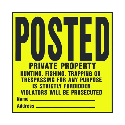 Panneau Avis Légal Affiché YP-1 27,9×27,9 cm - Hy-Ko