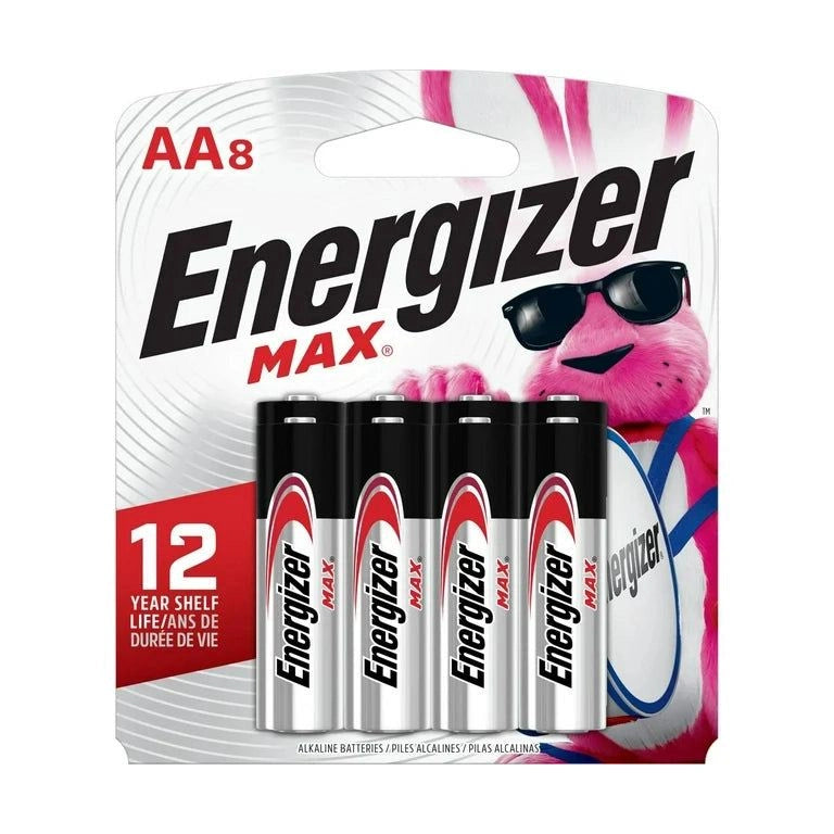 Energizer® MAX AA Alkaline Batteries, (Pack of 8) 