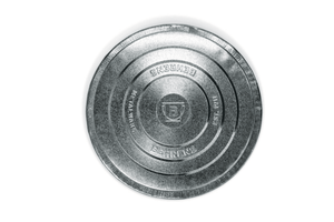 Behrens - 10 Gallon Galvanized Steel Utility / Trash Can with Lid