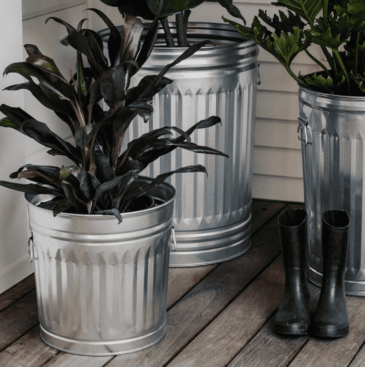 Behrens - 10 Gallon Galvanized Steel Utility / Trash Can with Lid