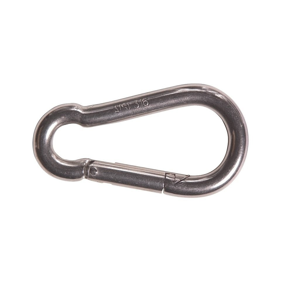 Mousqueton à ressort Ben-Mor 73087, 6,35 mm (1/4 po), acier inoxydable - Ben-Mor