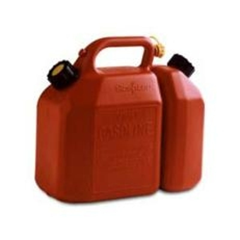 Combined gasoline and oil container 2-1/2L