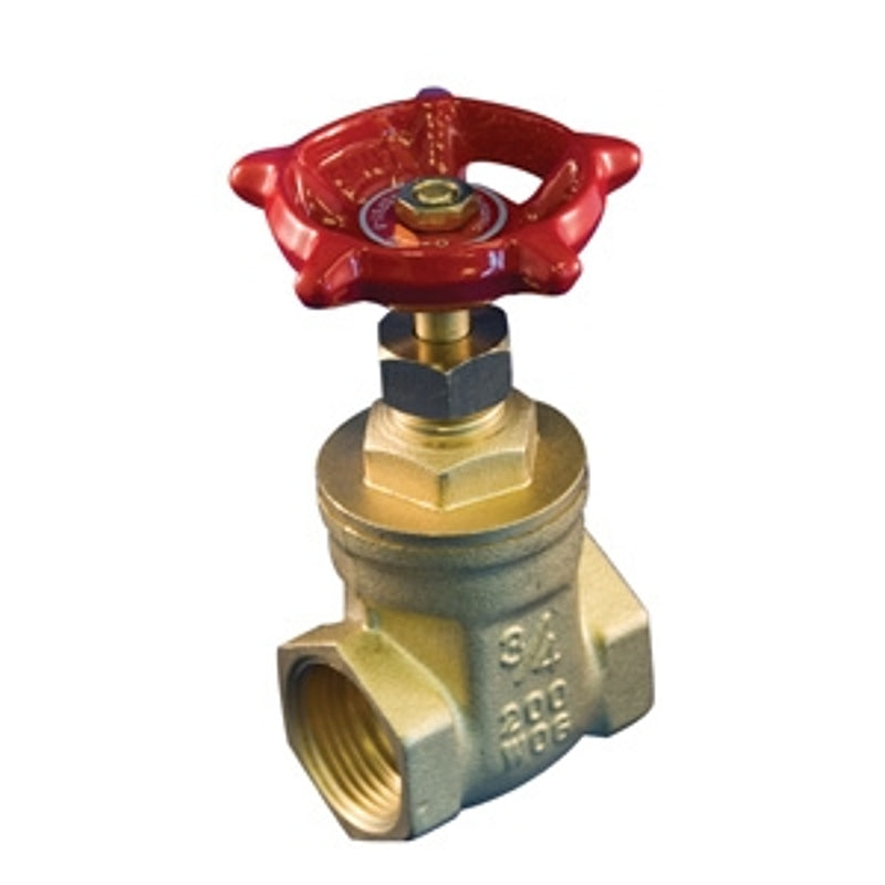 Brass gate valve 1/2'' threaded