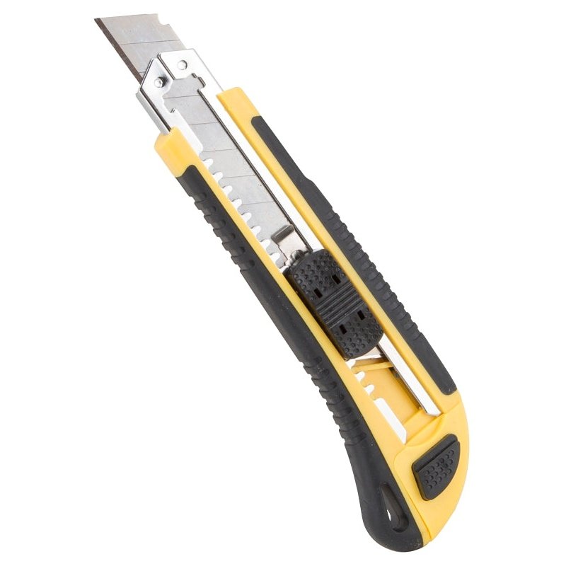 Utility knife with 8-point snap-off blade