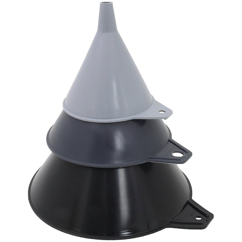 Ensemble de 3 entonnoirs en plastique
