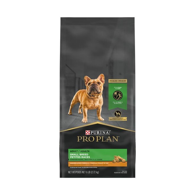 Dry food bites with meat, chicken and rice specialized formula for small breed dogs - Pro Plan