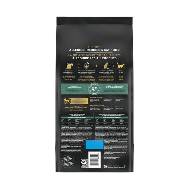Nourriture sèche formule spécialisée « LiveClear » saumon et riz pour chats, 3,18 kg