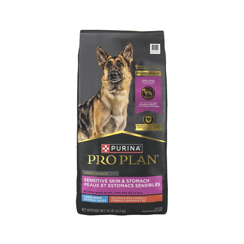 Pro Plan adulte grande race peaux et estomacs sensibles nourriture sèche saumon et riz - Purina