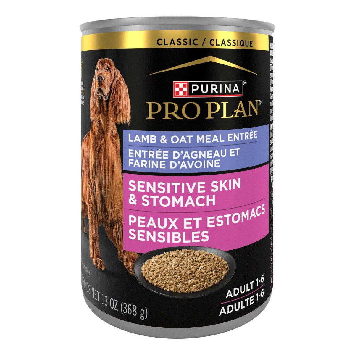 Pro Plan peaux et estomacs sensibles nourriture humide pour chiens agneau et avoine - Purina