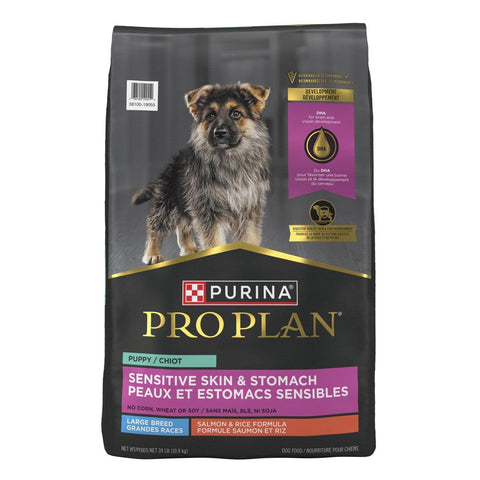 Pro Plan chiot grande race peaux et estomacs sensibles saumon et riz - Purina
