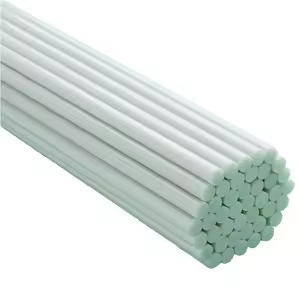 Poteaux ronds en fibre de verre 3/8 po x 48 po avec traitement anti-UV, blancs - Barn 2 Field