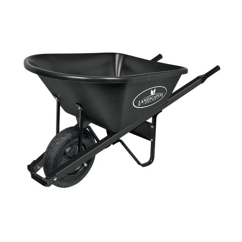 Landscapers Select - Gardening Wheelbarrow, 6 cu. ft., Poly Tub