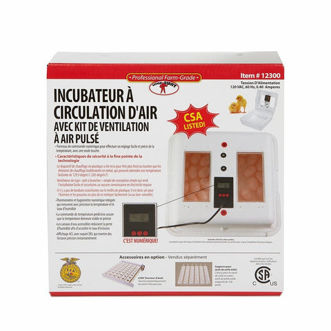 Incubateur à œufs avec ventilateur à air forcé 12300 - Little Giant