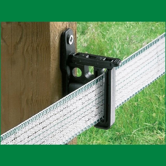 Barn-2-Field - Nail-on Insulator for Electrical Tape and Rope, Black 