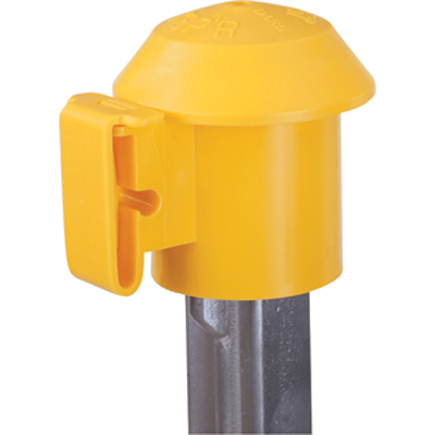 Top insulator for T post for wire