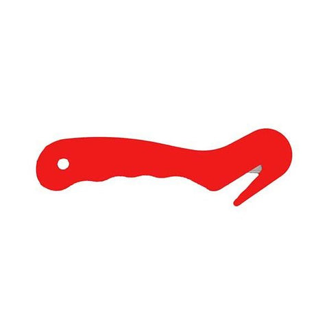 Coupe-corde à foin en plastique rouge