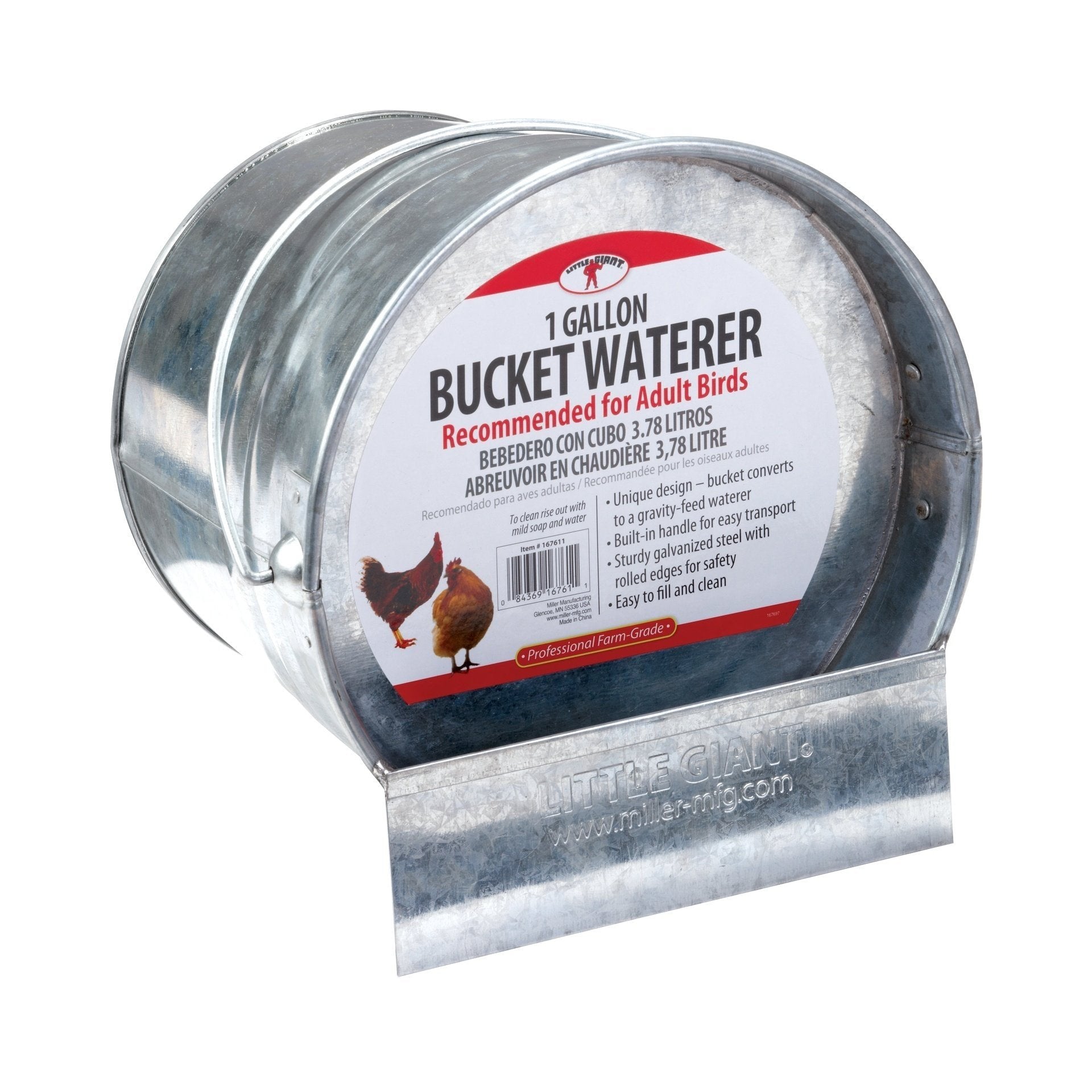 Little Giant - Galvanized Bucket waterer 1 Gal.