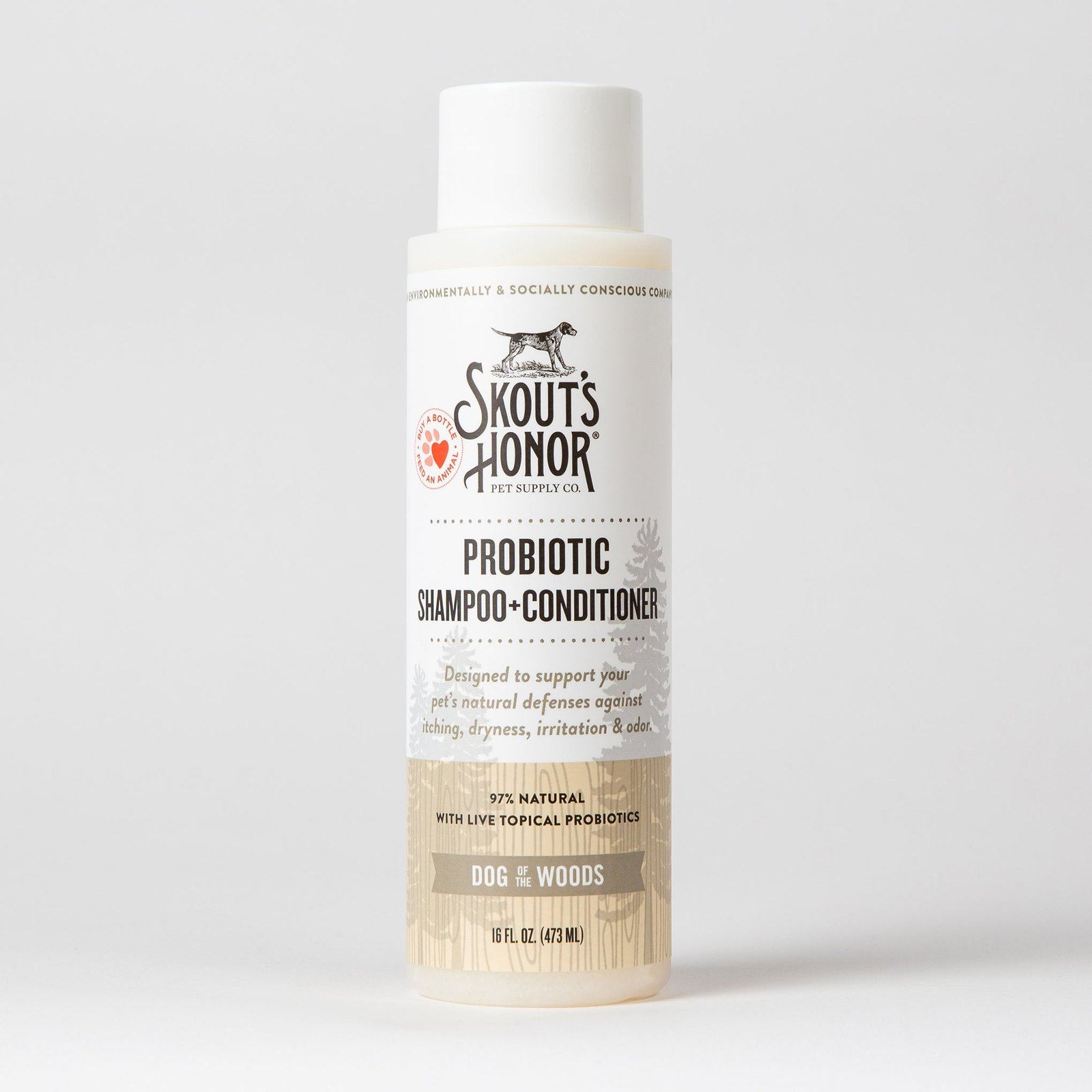 Shampooing probiotique Skout's Honor pour chien — format 16 oz