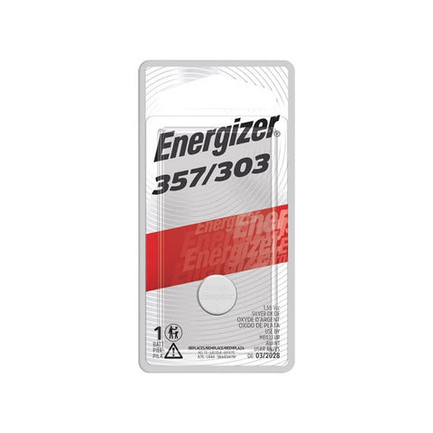 Pile bouton 357 - 1,5V/1,5 volt en oxyde d'argent Energizer®, (paquet de 1) - Energizer®