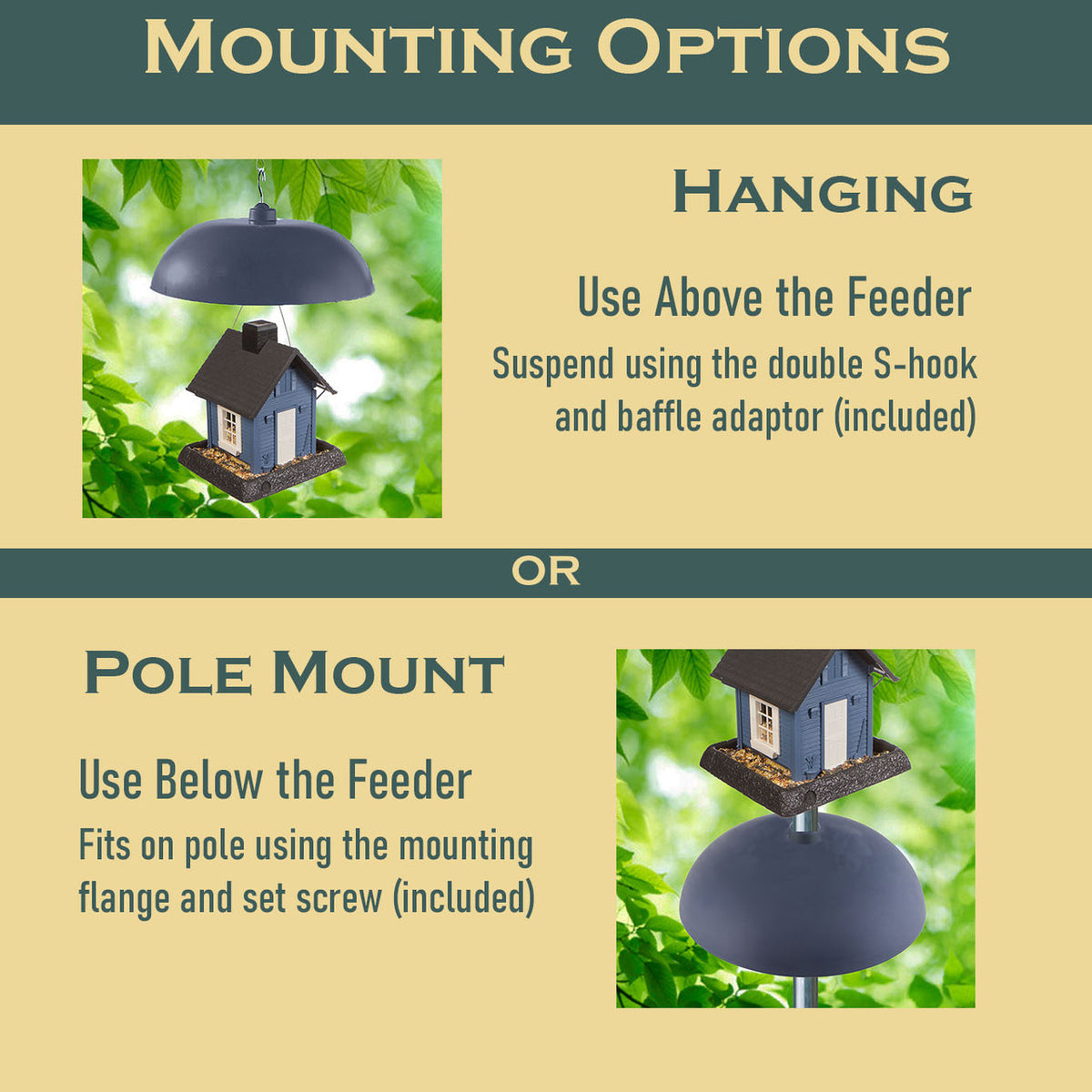 Déflecteur anti-écureuils bidirectionnel - North States
