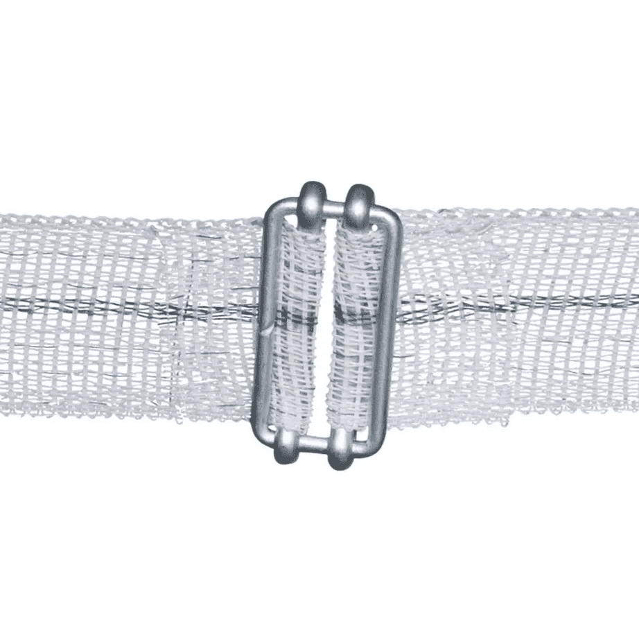 Attache en acier inoxydable pour ruban de clôture électrique en polyéthylène - Barn 2 Field
