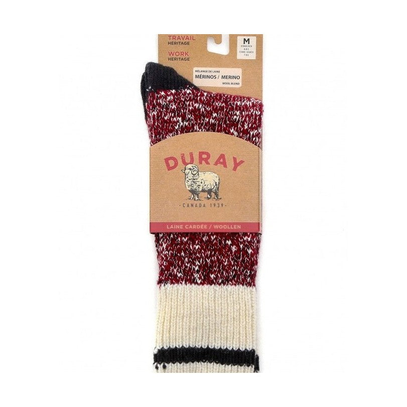 Duray - Unisex Marbled Wool Work Socks 