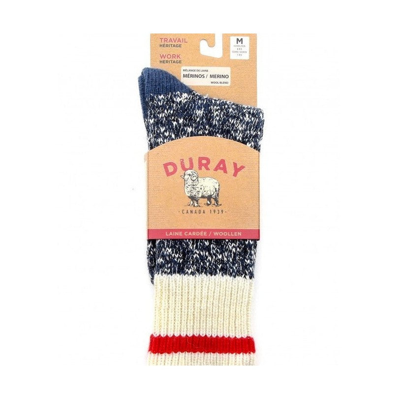 Duray - Unisex Marbled Wool Work Socks 