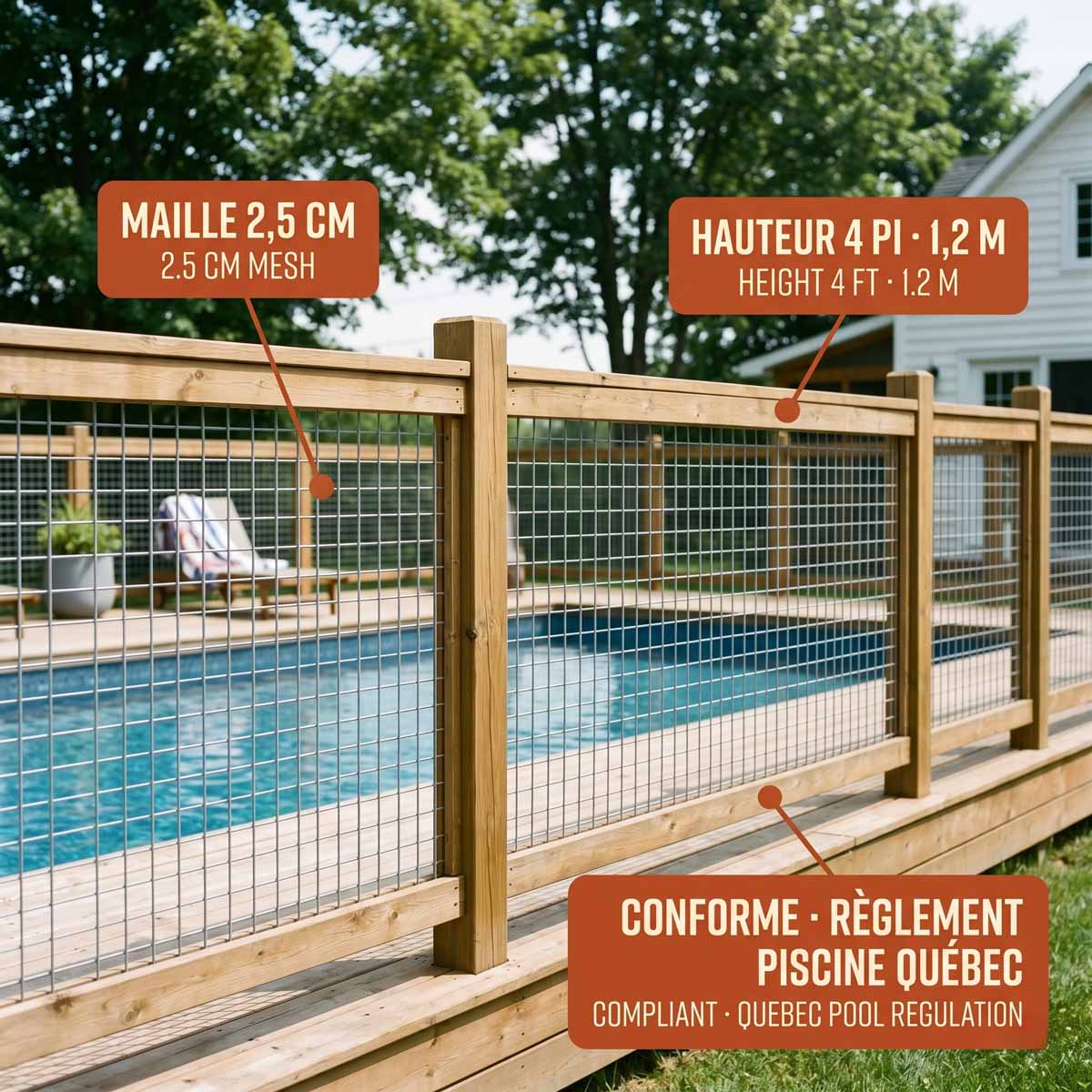 Grillage soudé 1"x1" 14ga galvanisée à chaud - Sentinel