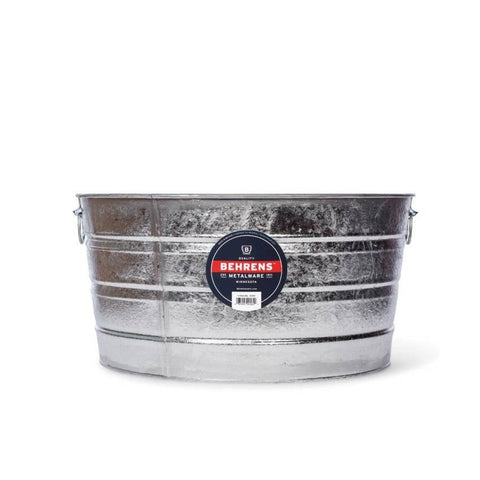 Washing tank, 15 gallon capacity, galvanized steel - Behrens
