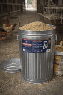 Behrens - 20 Gallon Galvanized Steel Utility / Trash Can with Lid