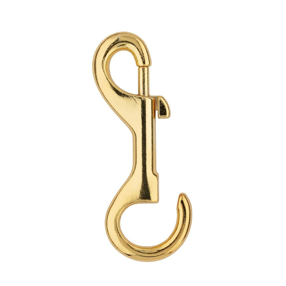 Mousqueton avec œillet ouvert fixe, 1/4 x 3-7/16 po, charge de travail de 150 lb, zinc, bronze - National Hardware