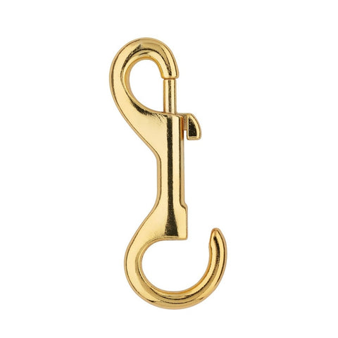 Mousqueton avec œillet ouvert fixe, 1/4 x 3-7/16 po, charge de travail de 150 lb, zinc, bronze - National Hardware