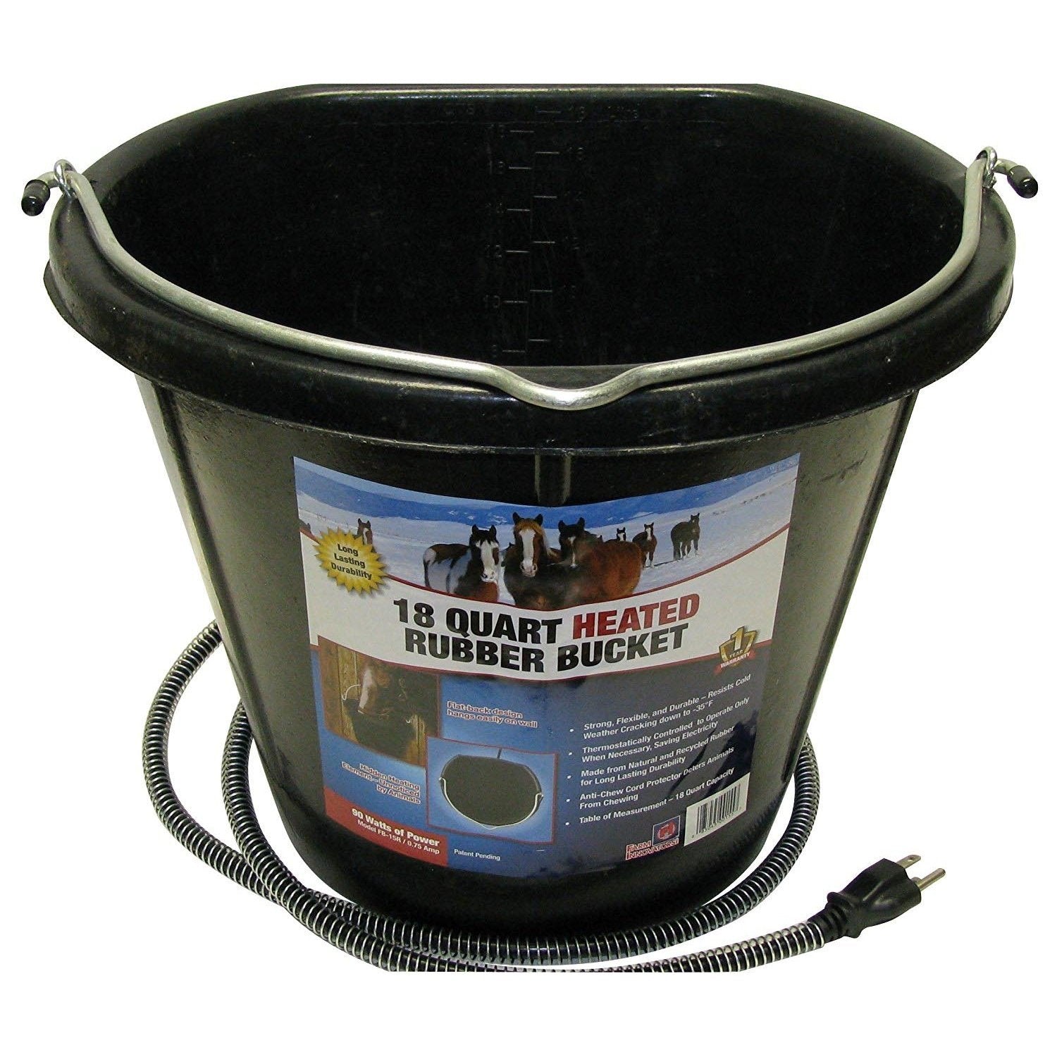 Fb 12Qt Rubber Heated Bucket