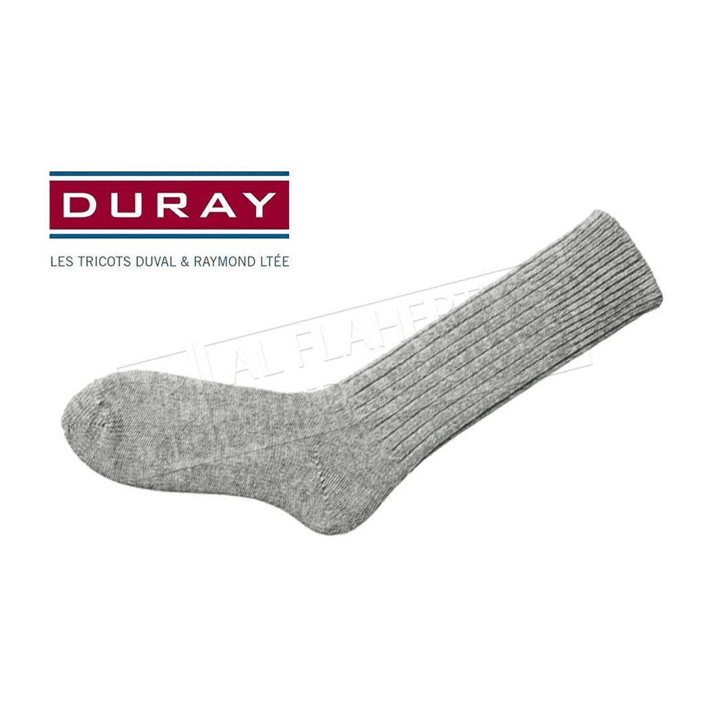 Bas de travail Armée gris 75% laine - Duray