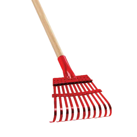 Râteau à arbustes à dents fixes, tête de 20 cm, 11 dents, manche en bois - Corona